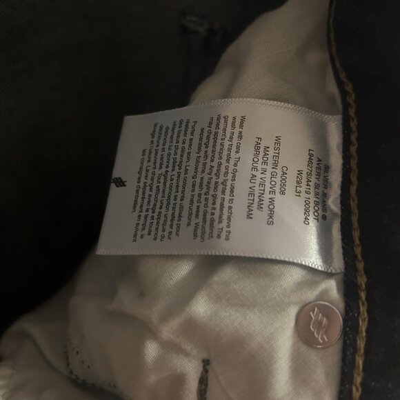 Silver Jeans Avery High Rise Slim Boot (Dark Wash) - Picture 7 of 7